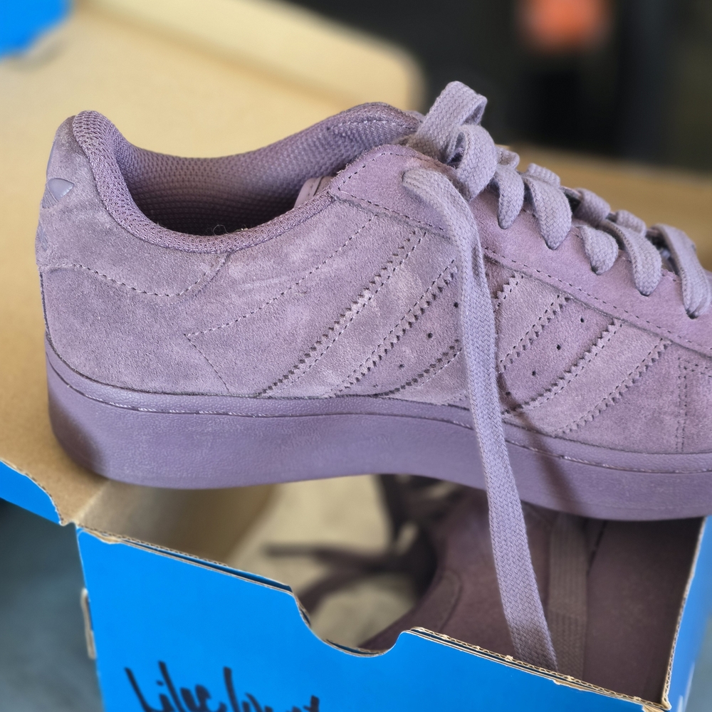 adidas Women's Purple Suede Sneakers